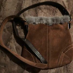 Coach Suede Crossbody Bag New